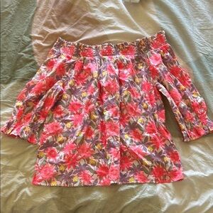 Floral Off-Shoulder Skirt